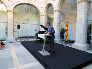 Diada Nacional 2016. Acte institucional al pati de la Diputació de Girona
