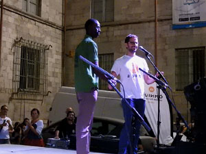 Diada Nacional 2016. X Marxa de Torxes de Girona. Lectura del manifest