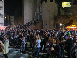 Fires 2016. Concert de la Black Music Big Band a l'escenari de la plaça de Sant Feliu