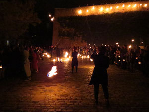Fires 2016. Espectacle de foc i música Lluminàries de Fires, a càrrec de Taller de Magnèsia i Els Berros de la Cort