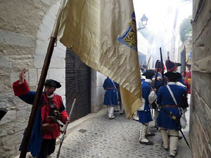 Girona resisteix! Jornades de recreació històrica de la Guerra de Successió. Combat al carrer de Bellmirall