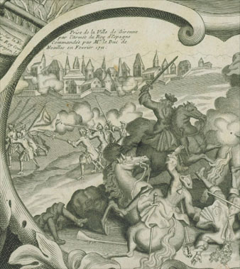 Prise de la Ville de Gironne par l'armée du Roy d'Espagne commandée par Mr. le Duc de Noailles en Fevrier 1711