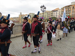 IX Festa Reviu els Setges Napoleònics de Girona. Desfilada pels carrers del Barri Vell