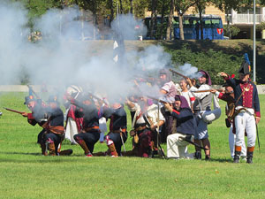 IX Festa Reviu els Setges Napoleònics de Girona. Recreació d'una batalla al parc de les Ribes del Ter