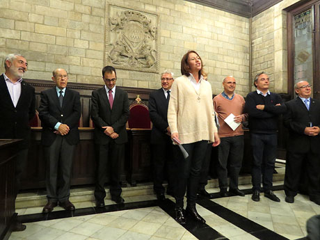 Nadal 2016. Inauguració de la XVI Biennal del Pessebre Català al Saló de Plens de l'Ajuntament de Girona