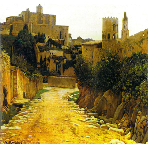 Girona. Oli sobre tela de Santiago Rusiñol, 1908