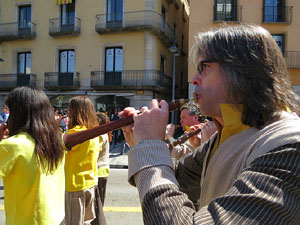 Festes de Primavera de Girona 2017. Penjada del Tarlà. La cercavila