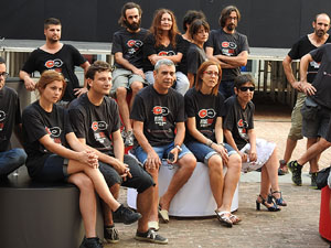 FITAG 2017 - Fotografia de grup de l'equip a la Casa de Cultura de Girona