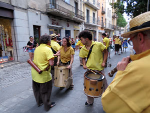 Arribada a Girona de la Flama del Canigó 2017