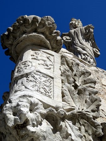 Detall del baluard de Sant Francesc, actualment monument al defensors de Girona durant el setges napoleònics