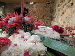 Temps de Flors 2017. Muntatges florals als diversos espais de la Casa Lleó Avinay, al Call jueu