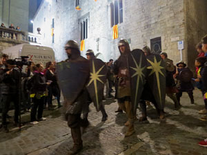Fires 2017. La Beatufarra, descens del Beatusaure per les escales de la Catedral de Girona