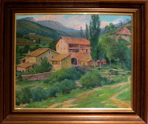 Pintura de Prudenci Bertrana. Paisatge, 1936. Oli sobre tela
