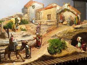 Nadal 2017. Exposició de pessebres a la Carbonera, organitzada per l'Associació de Pessebristes de Girona