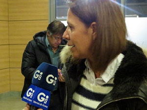 Vaga general 8 de novembre. Tall de les vies del TGV a Girona