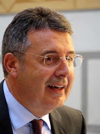 El president de la Diputació, Miquel Noguer, durant la seva intervenció