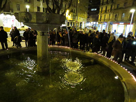 Commemoració del 4 de febrer de 1939, dia de l'entrada de les tropes franquistes a Girona