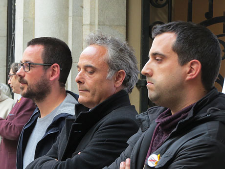 Concentració per la llibertat dels presos polítics a la plaça del Vi