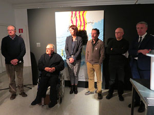 Inauguració de l'exposició '55 urnes per la Llibertat' a la Fundació Fita, a la Casa de Cultura de Girona