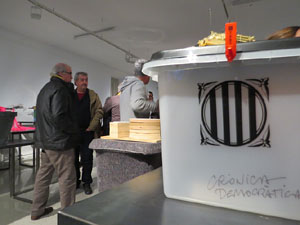 Inauguració de l'exposició '55 urnes per la Llibertat' a la Fundació Fita, a la Casa de Cultura de Girona