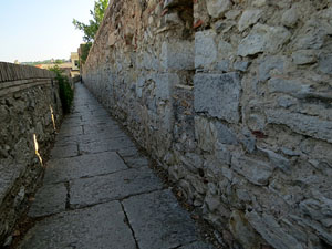 Itinerari de les muralles de Girona. El baluard de la Mercè