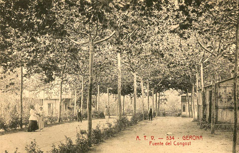 El paratge de la Font del Congost, a Campdorà. 1900-1920