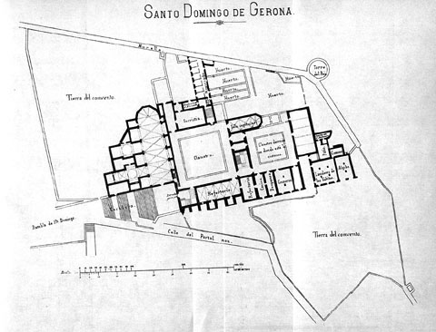 Plànol del convent de Sant Domènec. 1906