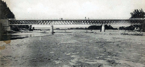 El pont de la Barca sobre el riu Ter. 1902-1905