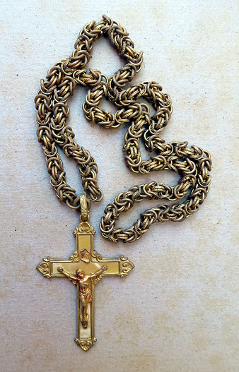 Creu pectoral de primera comunió. Ca. 1960