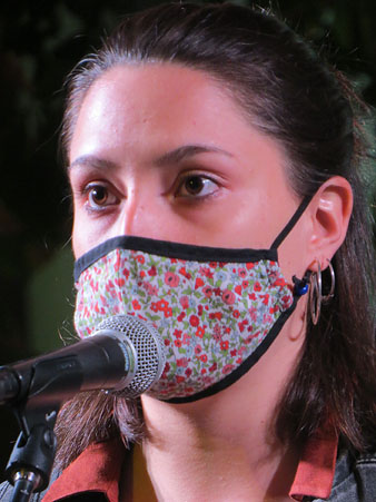 Laia Martín Giol durant la presentació de l'acte