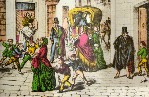 La festa dels Sants Innocents al carrer. Segle XIX