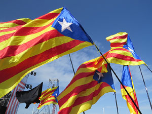Acte del Consell per la República Catalana a Perpinyà amb el President Carles Puigdemont i els consellers Clara Ponsatí i Toni Comín