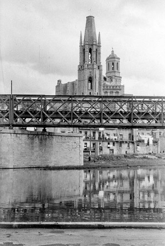 El pont de ferro del ferrocarril. 19/11/1950