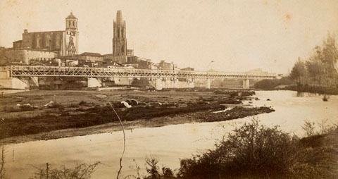 Pont de ferro del ferrocarril Girona-França. 1889