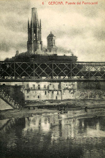 El pont de ferro del ferrocarril. 1900-1930