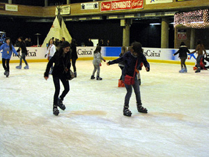 Pista de gel a Fira de Girona