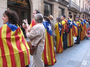 Ambient a Girona i preparació de la Via Catalana