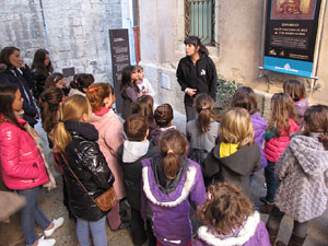 Taller de mosaic romà al Museu d'Història de la Ciutat