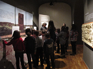 Taller de mosaic romà al Museu d'Història de la Ciutat