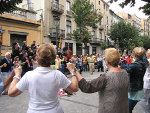Diada Nacional de Catalunya. Sardanes a la Rambla de la Llibertat