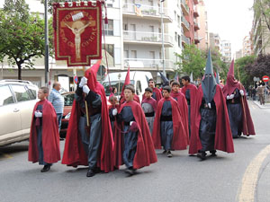 75è aniversari Associació de Jesús Crucificat - Manaies de Girona. Recollida del Penó