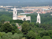 La catedral i Sant Feliu des del Fort del Calvari