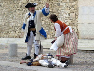 Girona resisteix! Jornades de recreació històrica de la Guerra de Successió. Recreació dels combats de 1705