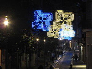Els carrers il·luminats per Nadal