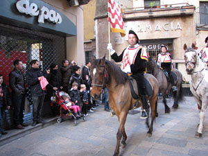 La precavalcada de Reis pels carrers de Girona
