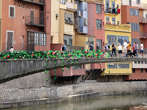 Girona Temps de Flors 2014. L'Onyar i els ponts