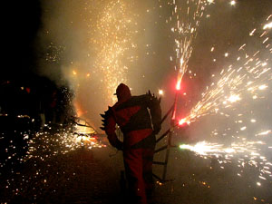 Fires de Girona 2014. El correfoc, a càrrec dels Diables de l'Onyar