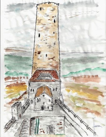 Recreació de l'antiga Torre Gironella