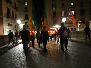 Diada Nacional 2015. IX Marxa de Torxes de Girona