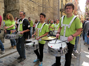 Festes de Primavera de Girona 2015. Presentació de la Mula Baba